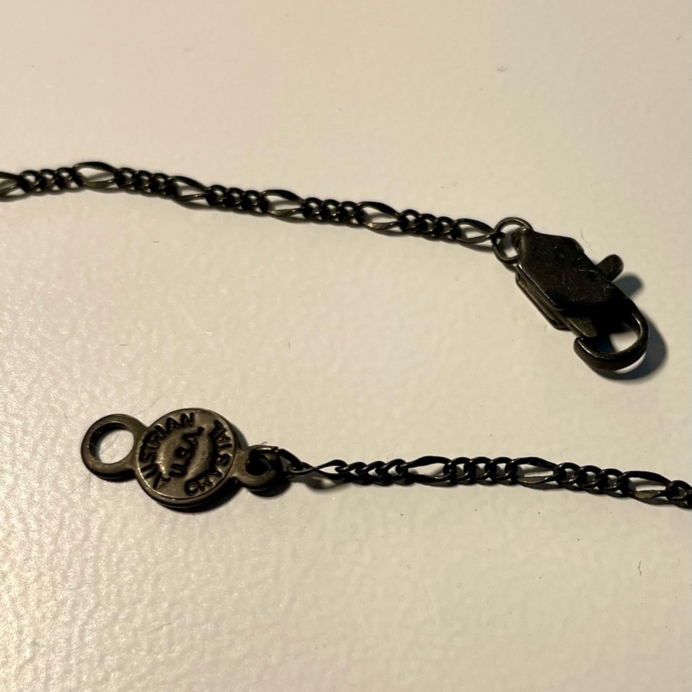 Amber Tone Austrian Crystal Necklace - Picture 4 of 4